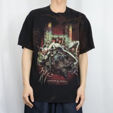 画像2: 2001 GHOST IN THE SHELL ブリーチ加工 アニメ映画プリントTシャツ L (2)