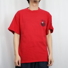 画像3: 80's STUSSY 黒タグ USA製 "8 Ball" プリントTシャツ L (3)