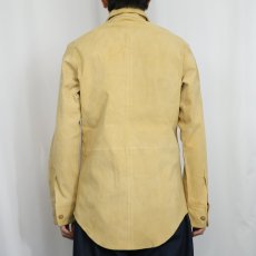 画像3: 90's POLO SPORT Ralph Lauren スエードレザーシャツ M (3)