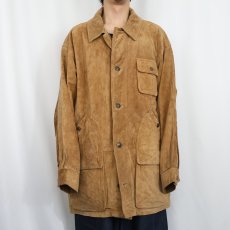 画像2: 90's〜 Timberland スエードレザー ハンティングジャケット XL (2)