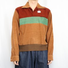 画像2: 50's Matchless オープンカラー コーデュロイプルオーバーシャツ M (2)