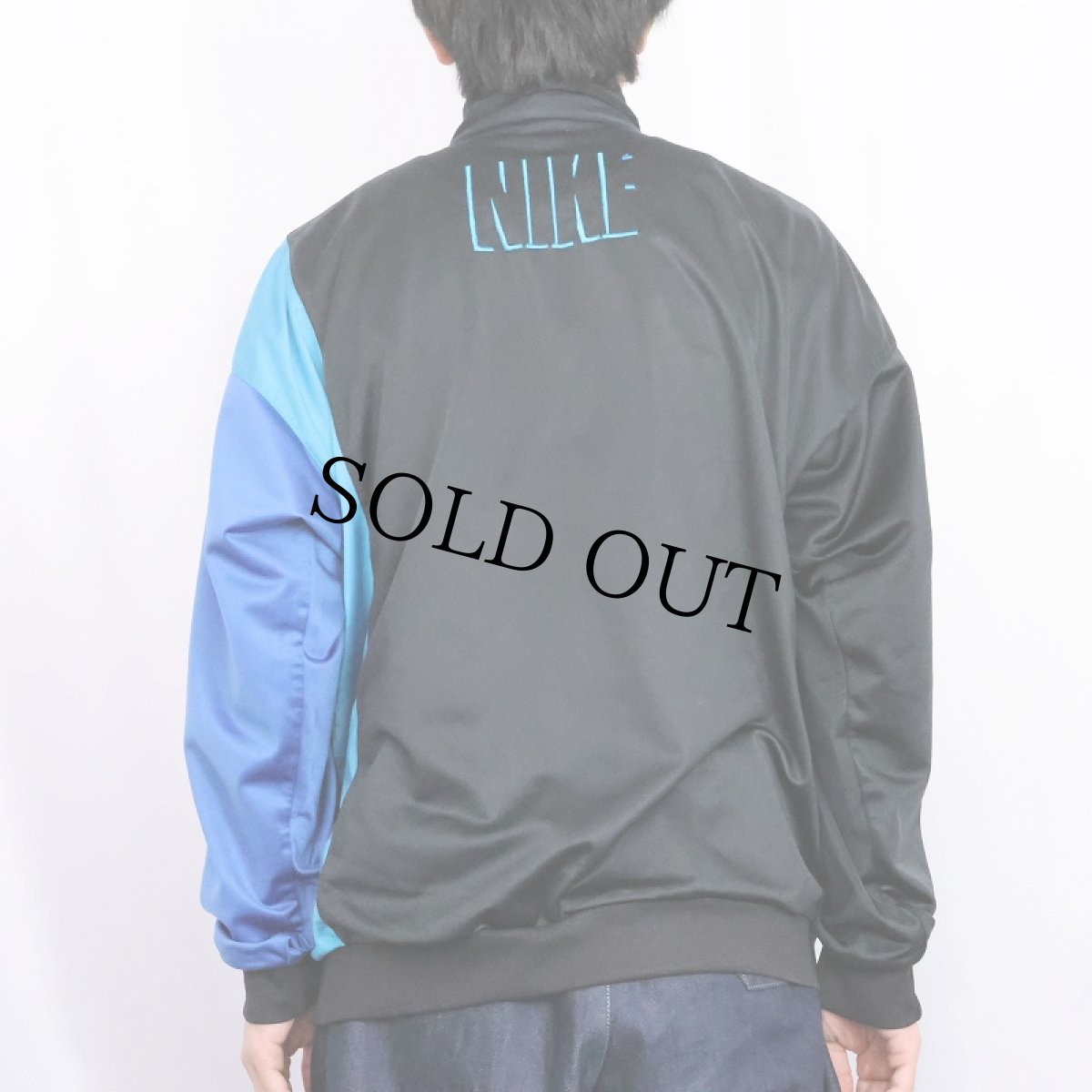 画像4: 90's NIKE 銀タグ 切り替えデザイン トラックジャケット BLACK L (4)