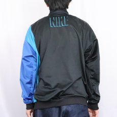 画像4: 90's NIKE 銀タグ 切り替えデザイン トラックジャケット BLACK L (4)
