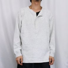画像2: 90's J.CREW USA製 ヘンリーネック 2PLYカットソー L (2)