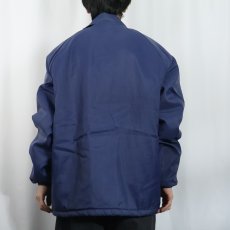 画像3: 80's USA製 裏ボア ナイロンコーチジャケット NAVY XL (3)