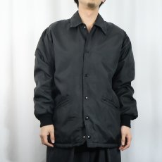 画像2: 80's WEST WIND 裏ボア ナイロンコーチジャケット BLACK M (2)