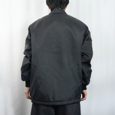 画像3: 80's WEST WIND 裏ボア ナイロンコーチジャケット BLACK M (3)