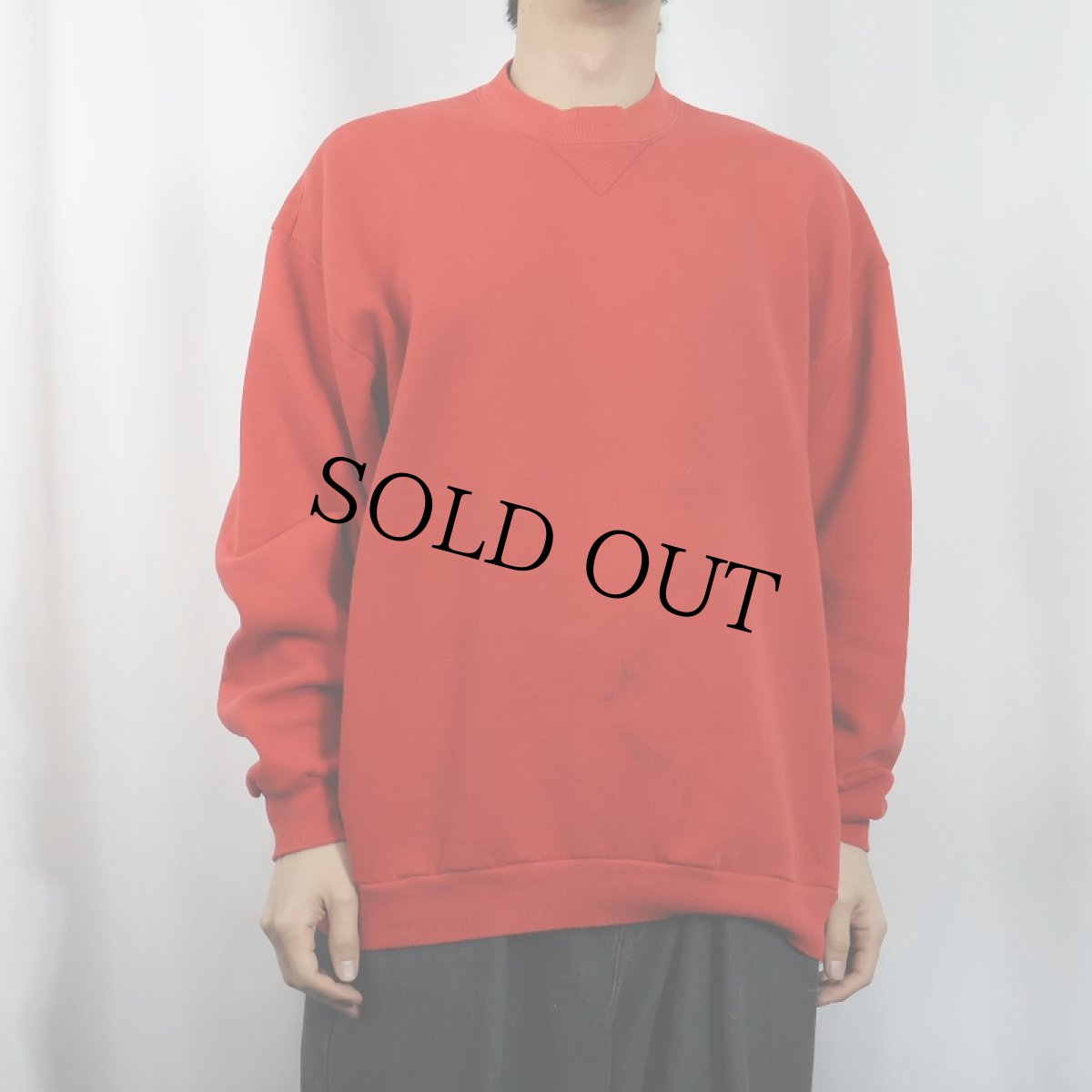 画像2: 80's RUSSELL ATHLETIC USA製 前V 無地スウェット XXL (2)