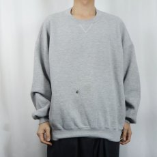 画像2: 90's RUSSELL ATHLETIC USA製 前V 無地スウェット XXL (2)