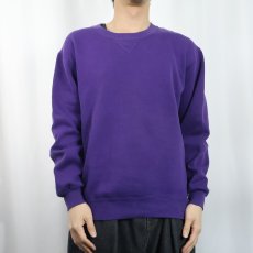 画像2: 90's RUSSELL ATHLETIC USA製 前V 無地スウェット M (2)