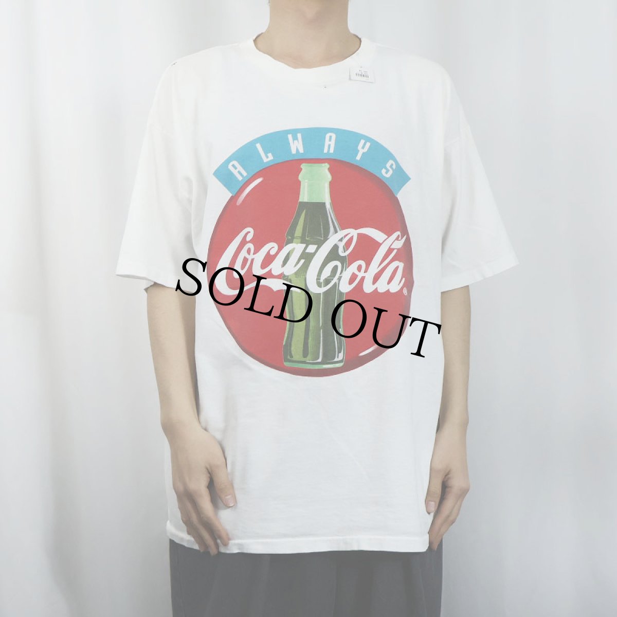 画像3: 90's Coca-Cola USA製 飲料メーカー ロゴプリントTシャツ XXL (3)