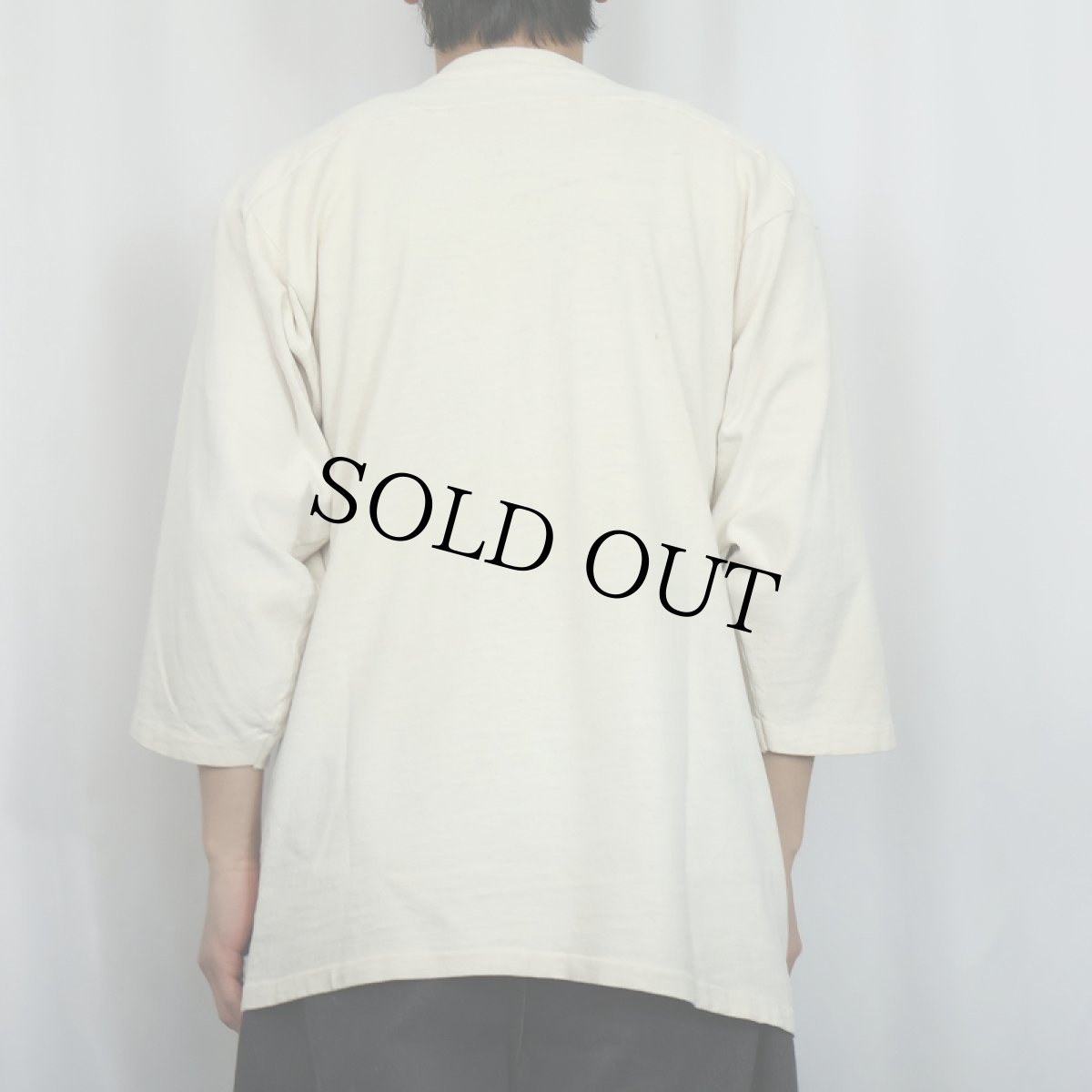 画像3: 70's ARTEX USA製 "NAVY" ラバープリント フットボールTシャツ XL (3)