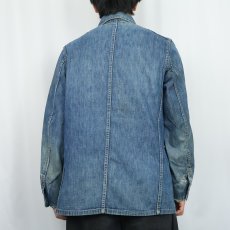 画像3: 40's 月桂樹ボタン デニムカバオール (3)