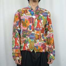 画像2: 60〜70's モンスター ポップアート コットンジャケット (2)