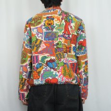 画像3: 60〜70's モンスター ポップアート コットンジャケット (3)