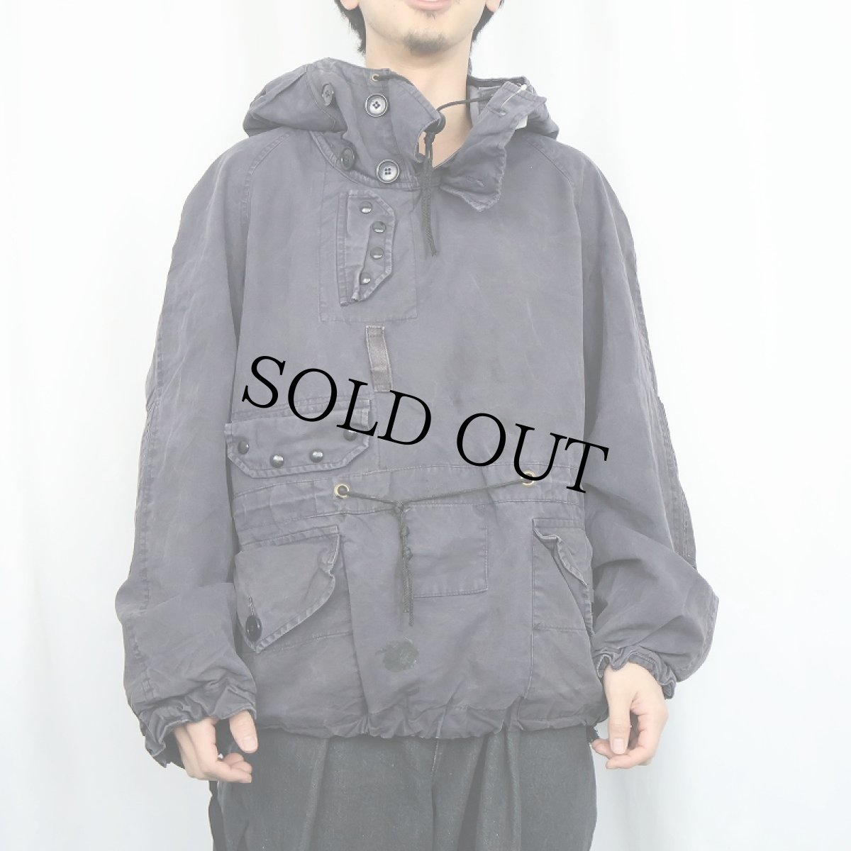 画像2: 60〜70's WWII BRITISH ROYAL NAVY "B.I.L(Belstaff International Limited)" ベンタイルスモック SIZE0 (2)