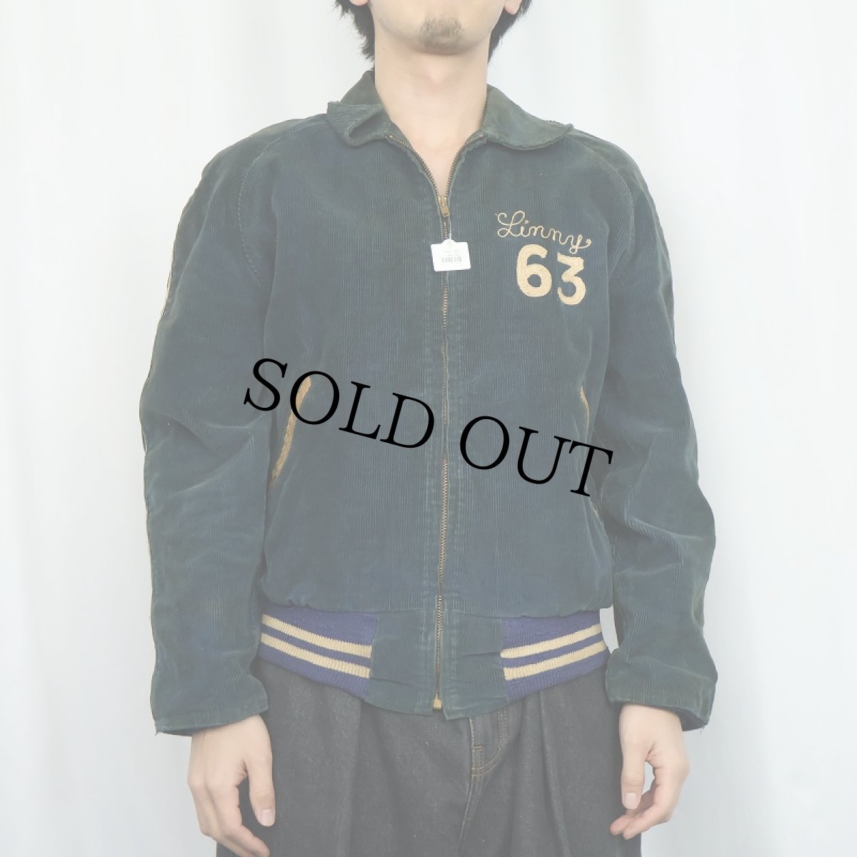 画像3: 60's MAPLE Mfg.Co. "QUAKERTOWN PANTHERS" チェーン刺繍 コーデュロイスタジャン SIZE40 (3)