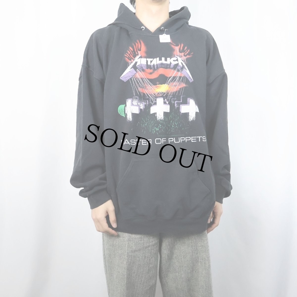 画像3: METALLICA "MASTER OF PUPPETS" ヘヴィメタルバンドスウェットフーディー BLACK (3)
