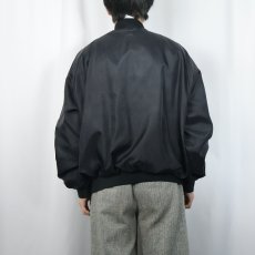 画像3: 90's HILTON USA製 ナイロンコーチジャケット BLACK XL (3)