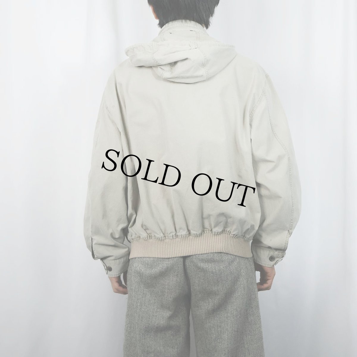 画像3: 90's BANANA REPUBLIC コットンジップジャケット S (3)