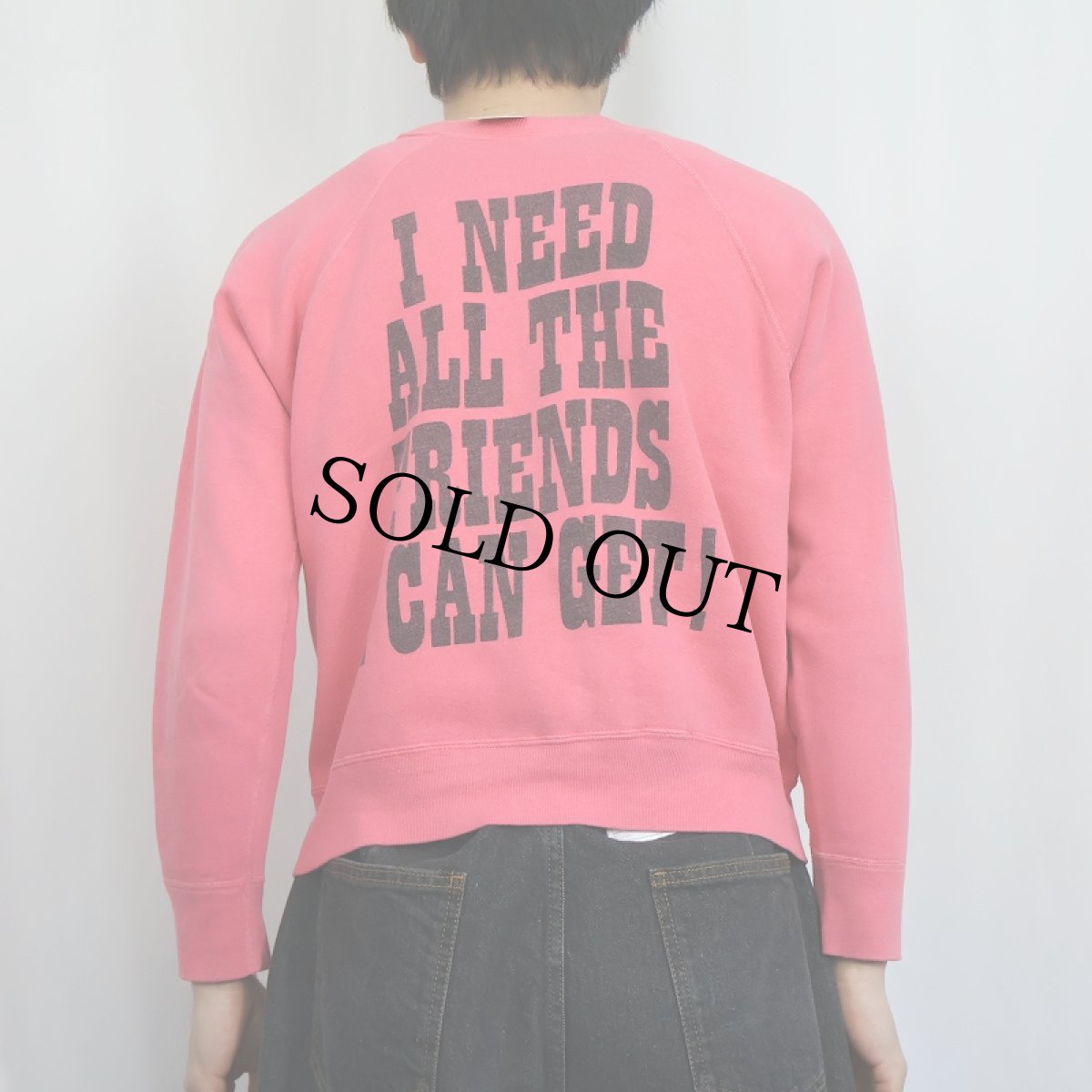 画像4: 60's SPRUCE SNOOPY USA製 "CHARLIE BROWN" 染み込みプリントラグランスウェット M (4)