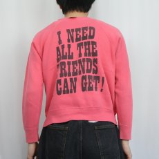 画像4: 60's SPRUCE SNOOPY USA製 "CHARLIE BROWN" 染み込みプリントラグランスウェット M (4)