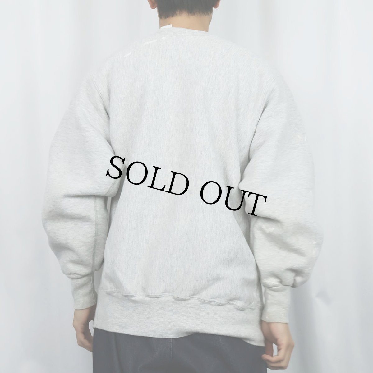 画像3: 90's MVP USA製 REVERSE WEAVE TYPE "NAVY" プリントスウェット L (3)