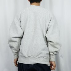 画像3: 90's MVP USA製 REVERSE WEAVE TYPE "NAVY" プリントスウェット L (3)