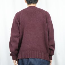 画像3: POLO Ralph Lauren ロゴ刺繍 コットンニットセーター L (3)