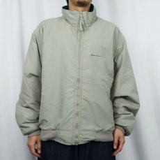 画像2: 80〜90's Eddie Bauer USA製 裏フリース ナイロンジップジャケット XL (2)