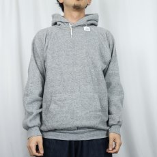 画像2: 80's DISCUS USA製 脇下三角ガゼット 無地スウェットフーディー XL (2)