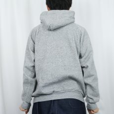 画像3: 80's DISCUS USA製 脇下三角ガゼット 無地スウェットフーディー XL (3)