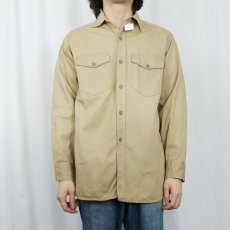 画像2: 50〜60's King Kole マチ付き コットンワークシャツ M (2)