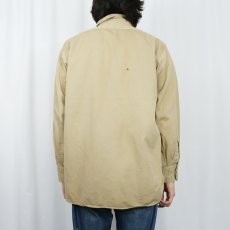 画像3: 50〜60's King Kole マチ付き コットンワークシャツ M (3)