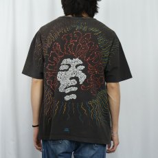 画像4: 90's Jimi Hendrix USA製 ミュージシャン 大判プリントTシャツ XL (4)