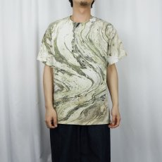 画像2: GILDAN マーブル染め Tシャツ L (2)