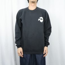 画像3: 80's The PHANTOM of the OPERA USA製 ミュージカルプリントラグランスウェット BLACK XL (3)