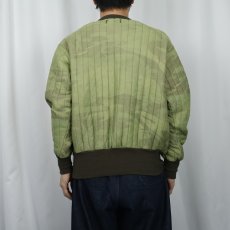 画像3: 80's SAFTBAK USA製 ウッドランドカモ柄 キルティングスウェット (3)