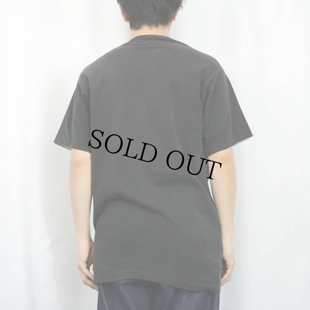 画像3: 90's FRUIT OF THE LOOM USA製 レイヤードデザイン 無地Tシャツ BLACK L (3)