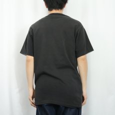 画像3: 90's FRUIT OF THE LOOM USA製 レイヤードデザイン 無地Tシャツ BLACK L (3)