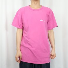 画像2: 80〜90's Champion USA製 青刺繍タグ 後期 ロゴプリントTシャツ XL (2)