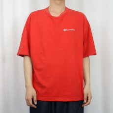 画像2: 90's Champion USA製 青刺繍タグ 後期 ロゴプリントTシャツ XL (2)