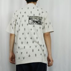 画像3: 90's rel-e-vant products USA製 レフェリー柄 マルチプリントTシャツ L (3)