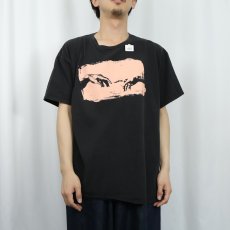 画像2: MAD ENGINE "Michelangelo アダムの創造" アートプリントTシャツ BLACK XL (2)