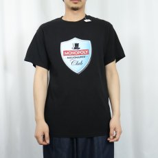 画像2: MONOPOLY Millionaire ボードゲームロゴプリントTシャツ BLACK M (2)