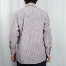画像3: Calvin Klein ストライプ柄 コットンポリシャツ SIZE15 1/2 (3)