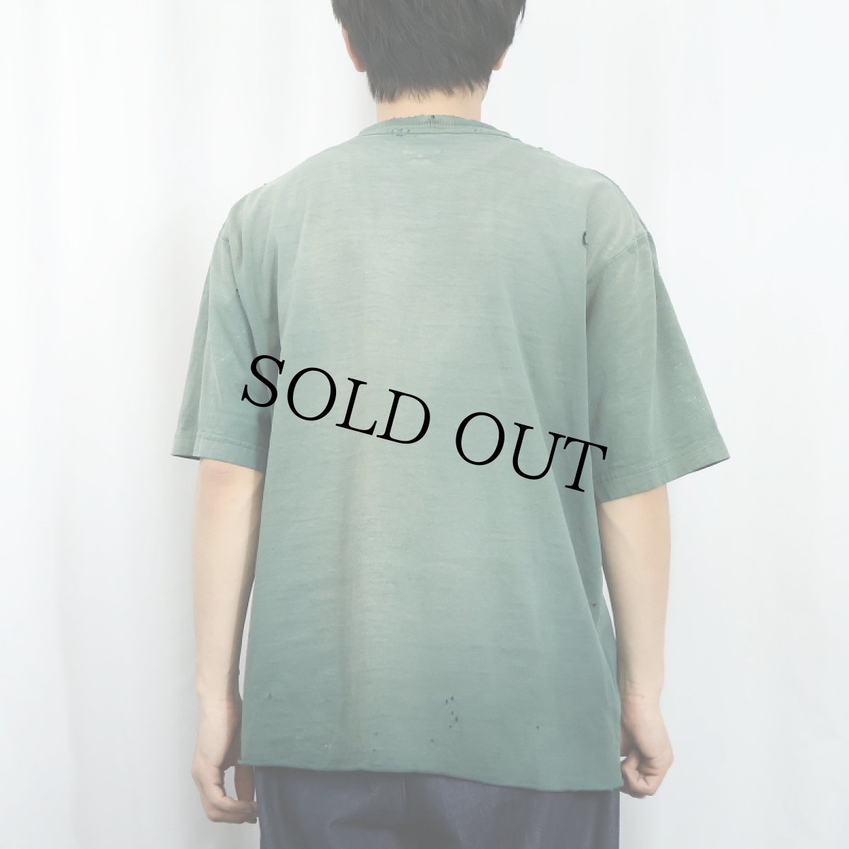 画像3: Carhartt カットオフ フェード 無地ポケットTシャツ M (3)