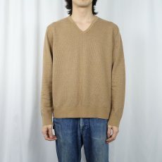 画像2: POLO Ralph Lauren Vネック ピマコットンニットセーター L (2)