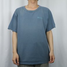 画像2: 90's Champipon 青刺繍タグ 後期 ロゴプリントTシャツ L (2)