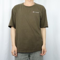 画像2: 90's Champipon 青刺繍タグ 後期 ロゴプリントTシャツ M (2)